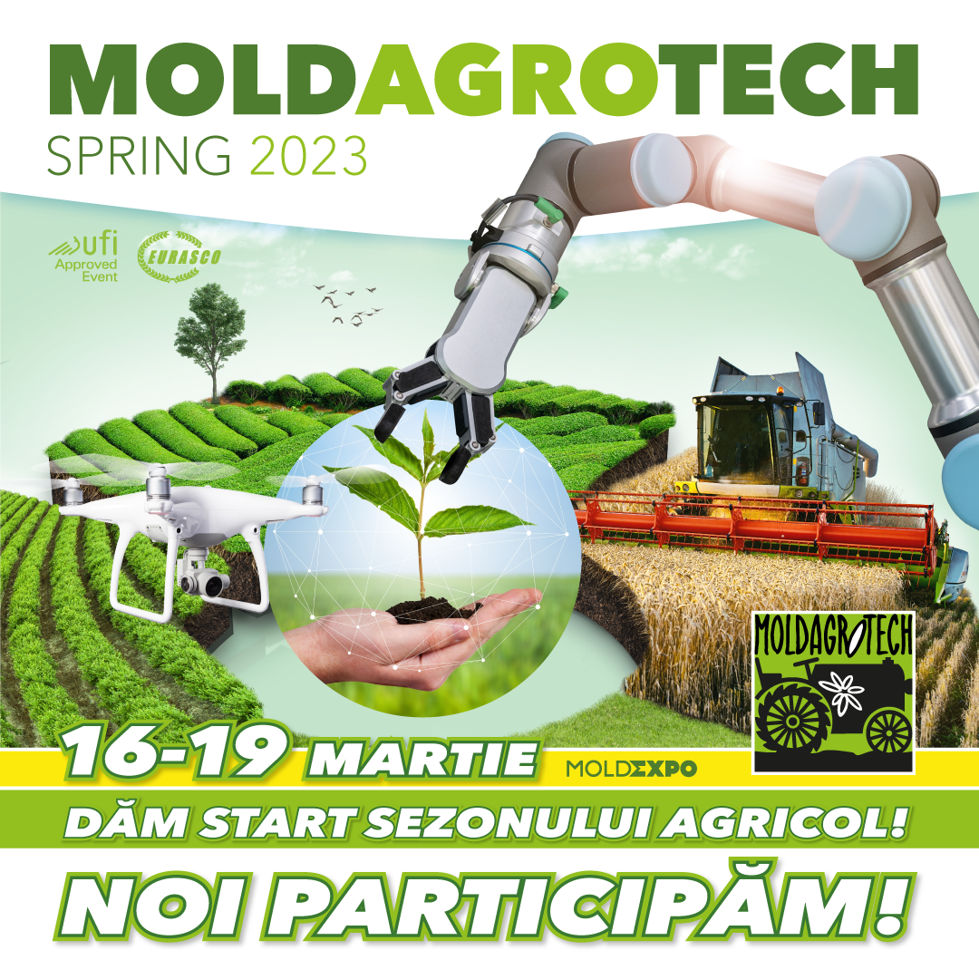 La Moldexpo a început ediția de primăvară a expoziției MOLDAGROTECH 2023