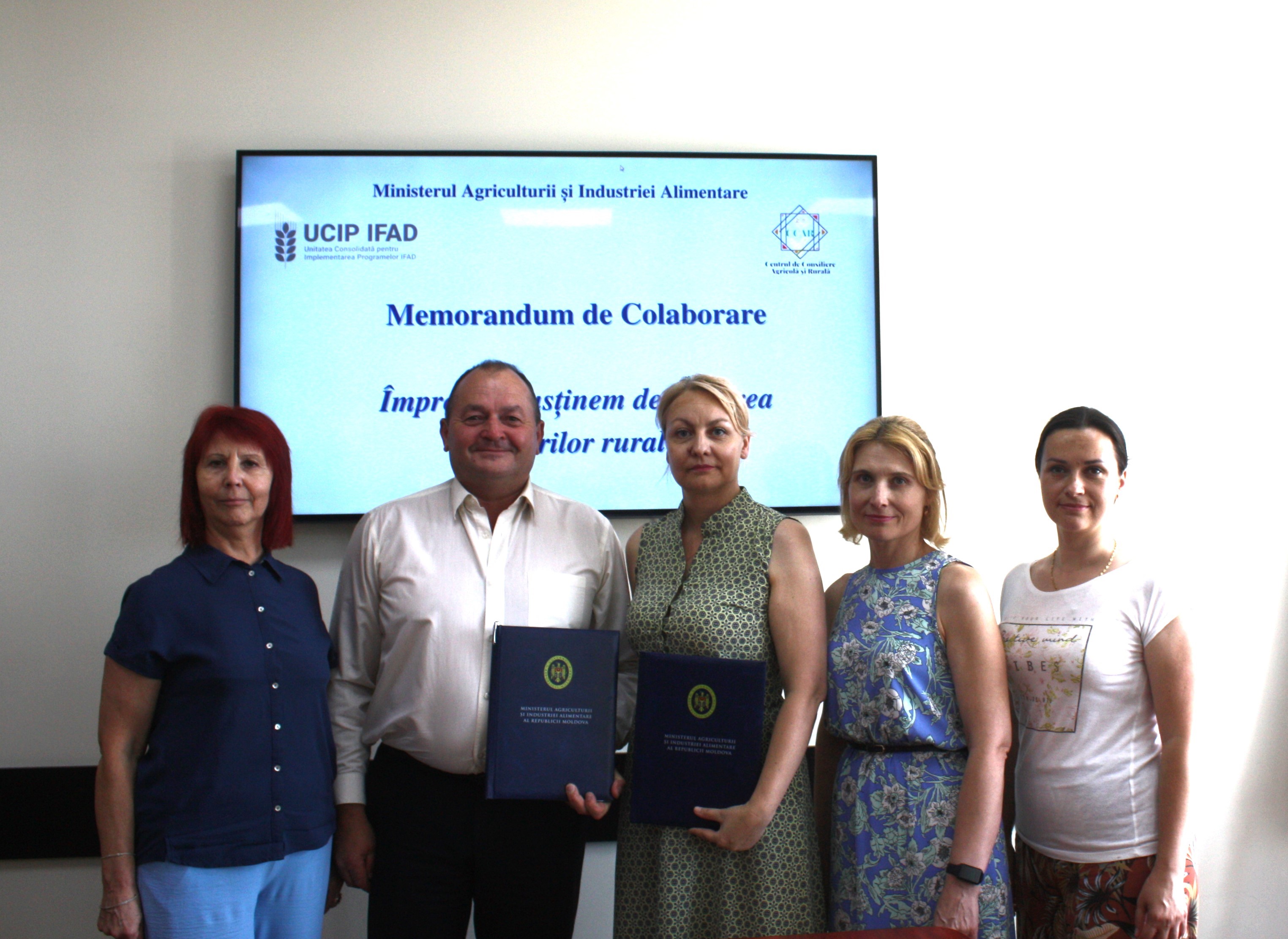 UCIP IFAD și CCAR și-au unit eforturile pentru a susține dezvoltarea afacerilor rurale