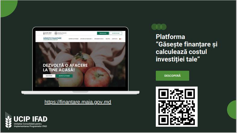 Mii de antreprenori din agricultură utilizează platforma “Găsește finanțare și calculează costul investiției” pentru identificarea surselor de finanțare