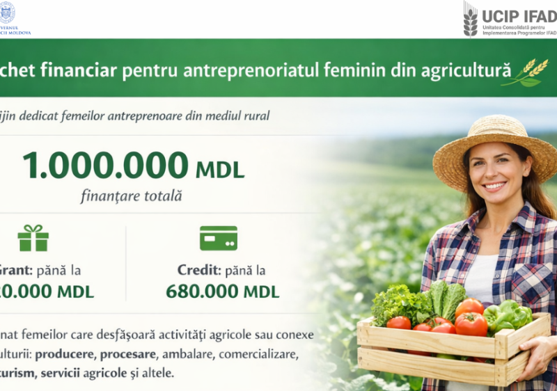 UCIP IFAD oferă pachete financiare dedicate femeilor antreprenoare din agricultură
