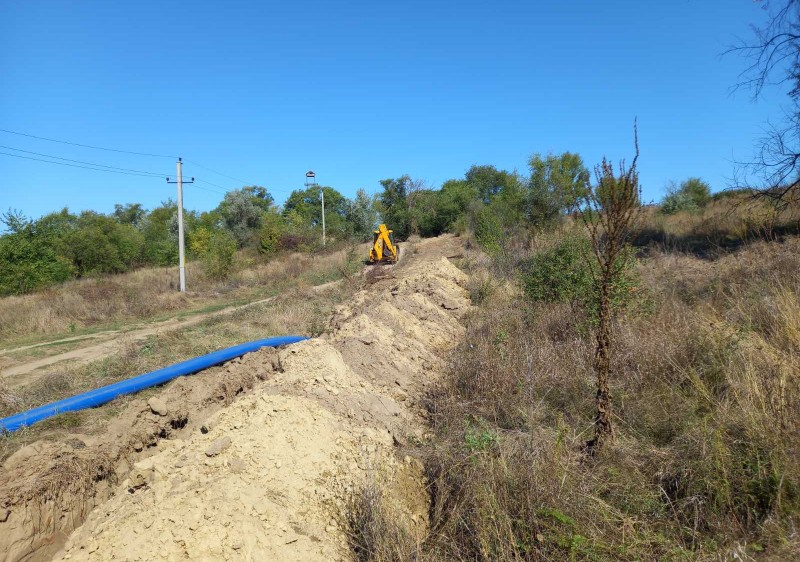 Lucrările la sistemul de irigare din Bălăurești, Nisporeni, au ajuns într-o fază avansată